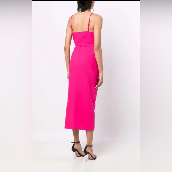 New Likely‎ Zeldana Fuchsia Pink Cutout Midi Dress Size 6 - Picture 2 of 12